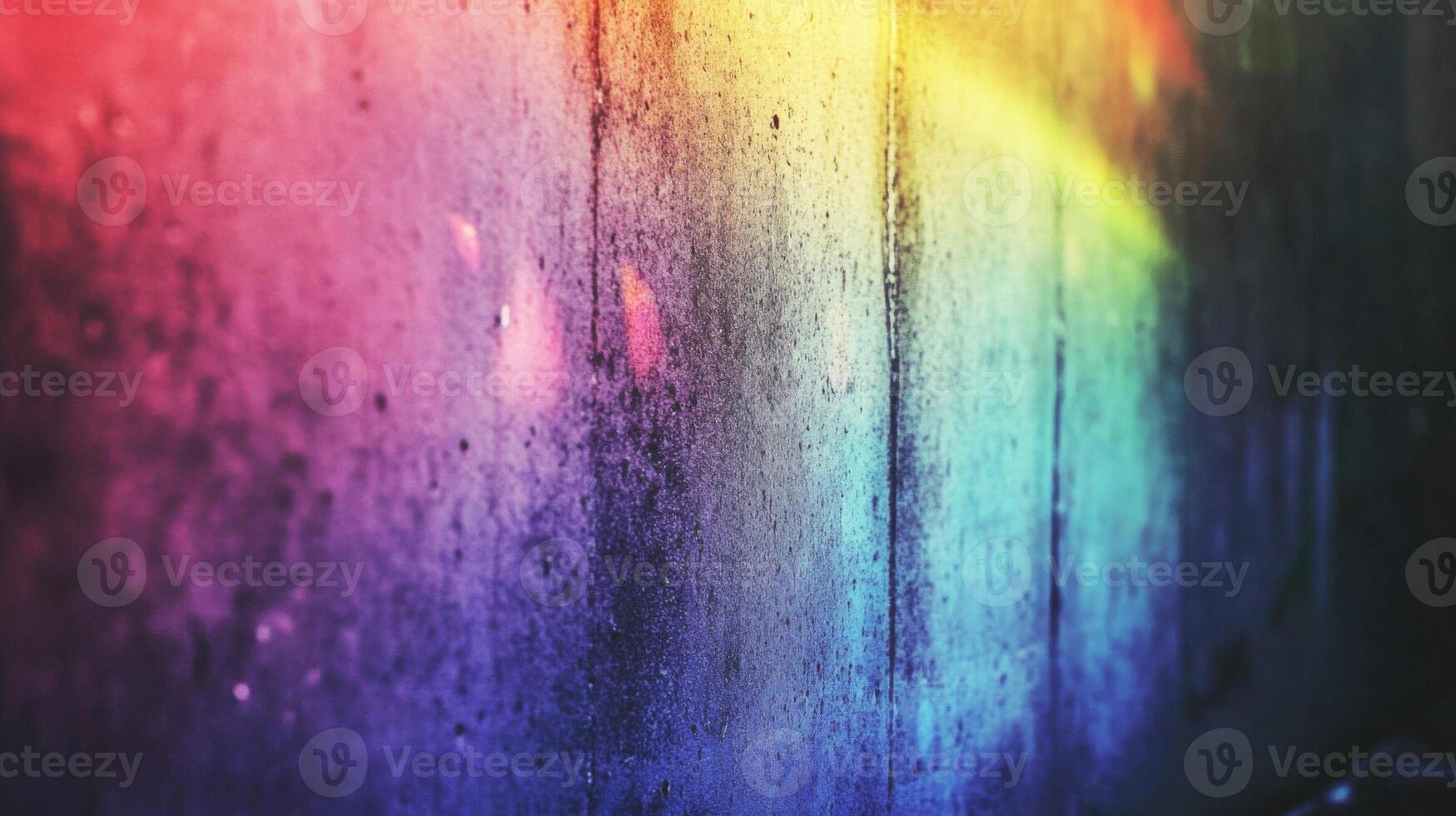 Abstract Rainbow Light Through a Window photo