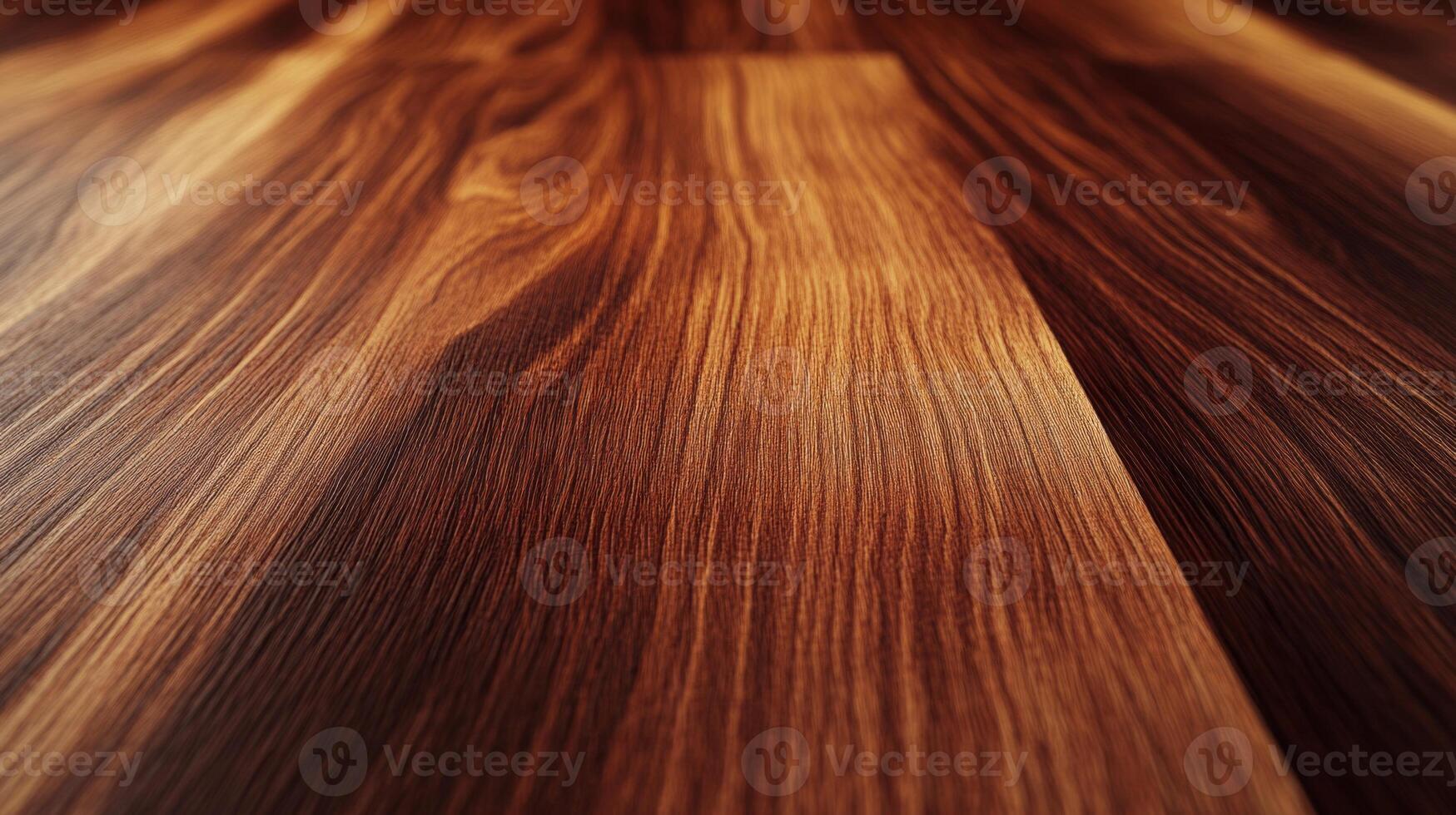 Close-up of Dark Wooden Floor with Visible Grain photo
