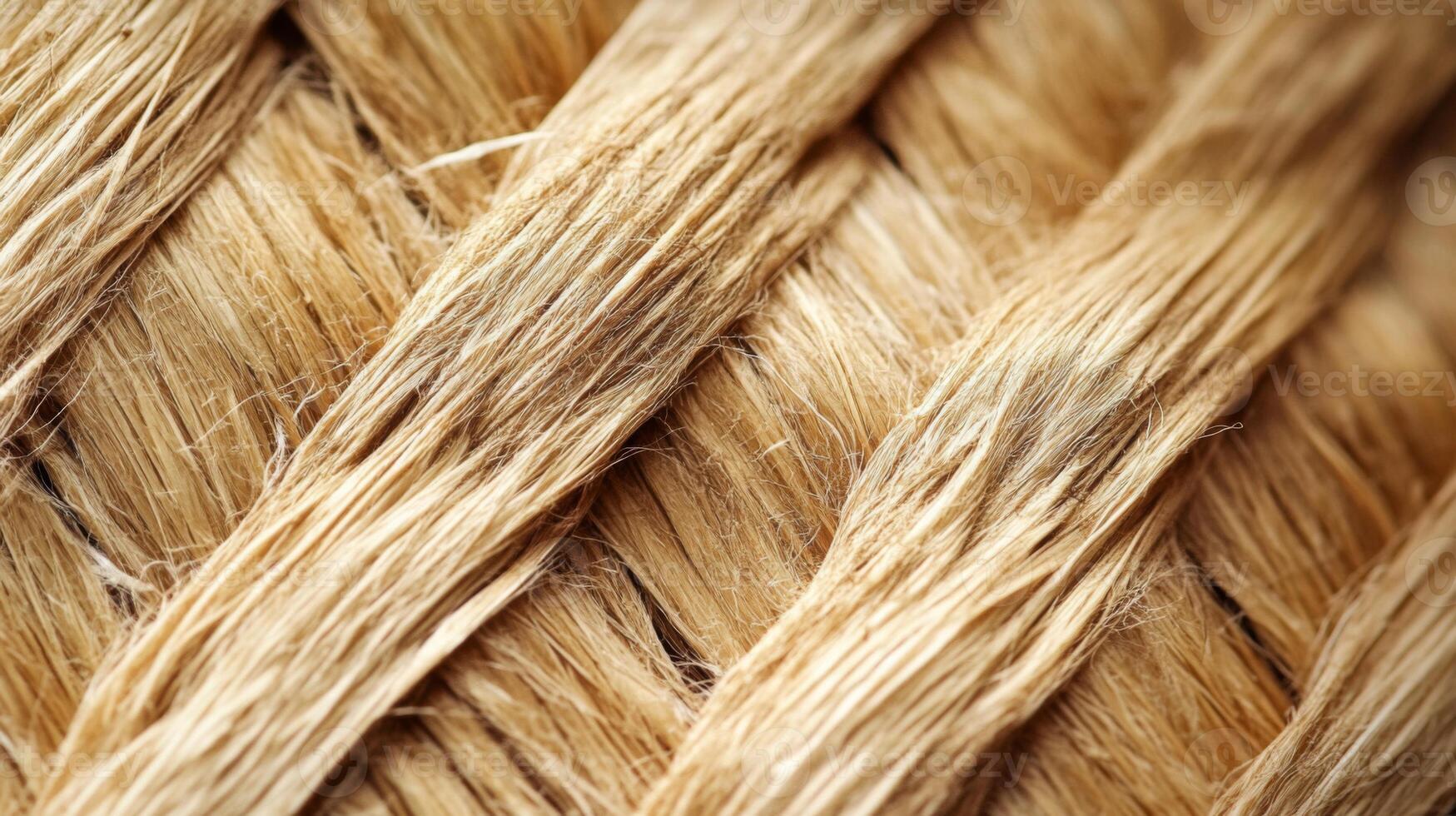 Close-up of a Woven Natural Fiber Basket photo