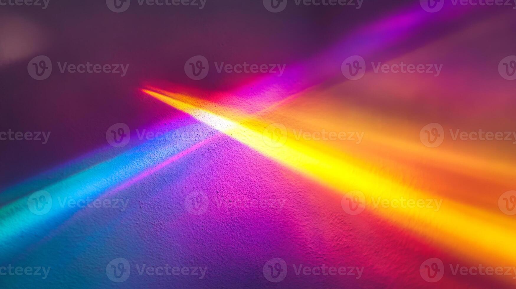 Colorful Light Beams on a Textured Purple Wall photo