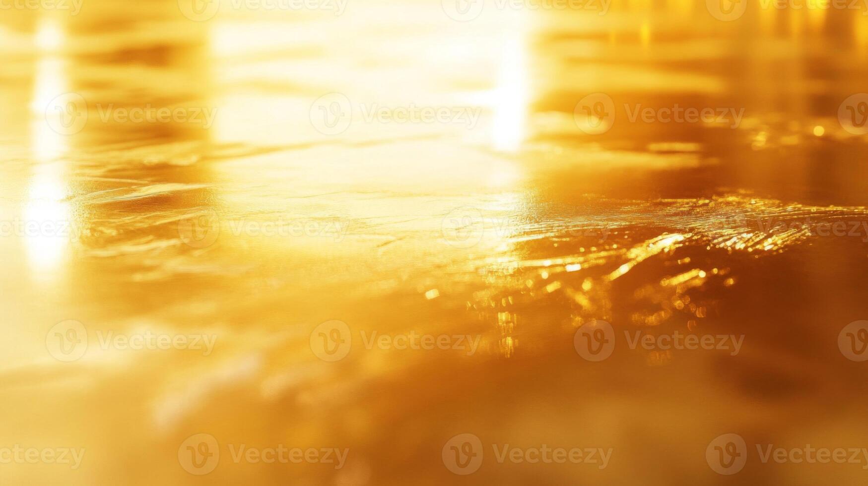 Abstract Golden Surface with Light Reflections photo