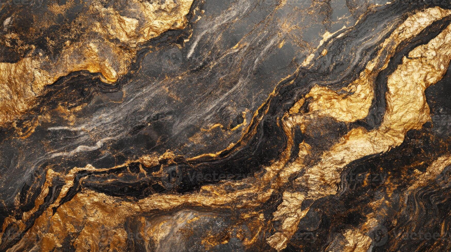 Abstract Black and Gold Marble Texture photo