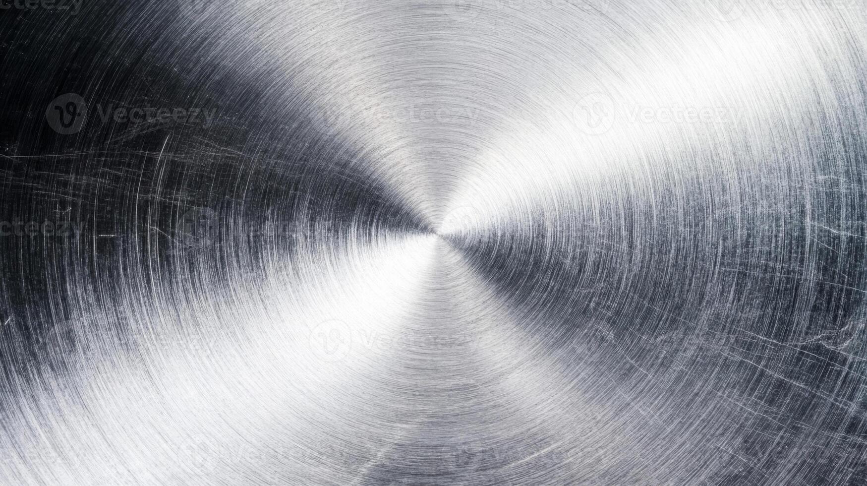 Circular Brushed Metal Surface with Scratches photo