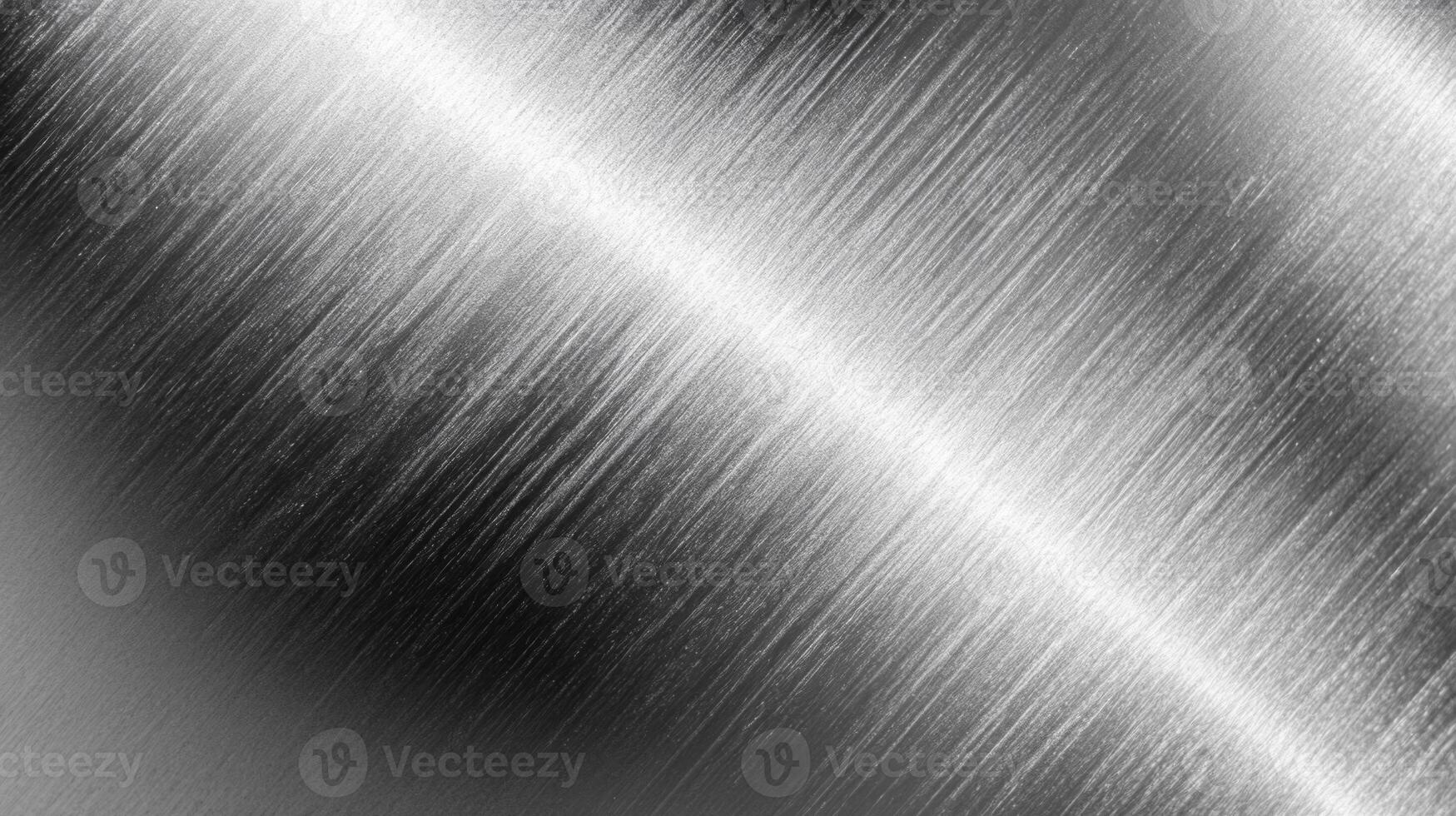 Brushed Metal Texture with Diagonal Light Reflection photo