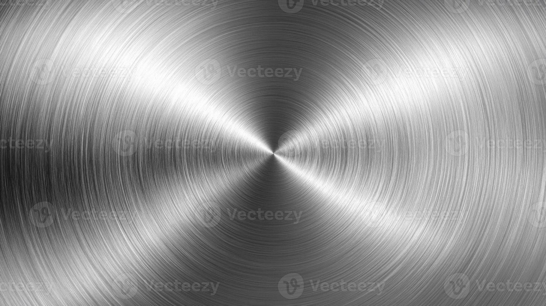 Circular Brushed Steel Surface with Concentric Lines photo