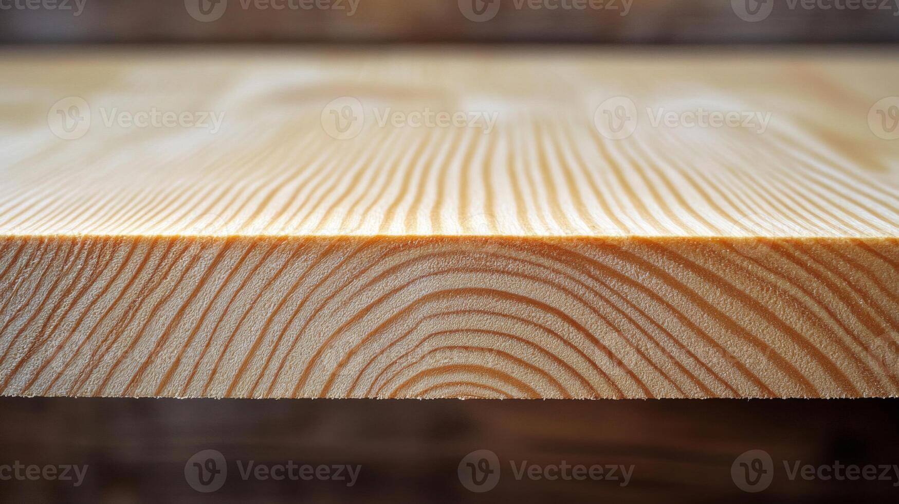 Close-up of a Light Wood Board Showing Grain Patterns photo