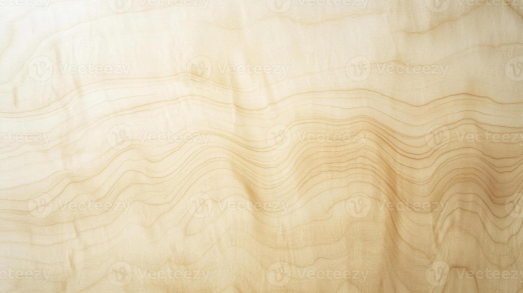 Close-up of Light-Colored Wood Grain with Wavy Lines photo