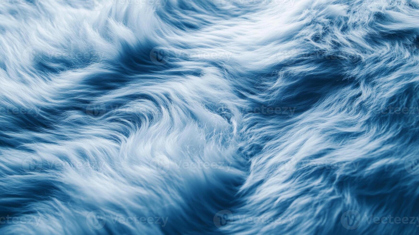 Close-up of Soft Blue Fur Texture photo
