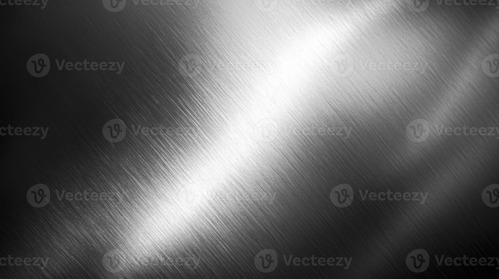 Brushed Metal Surface with Diagonal Light Reflection photo