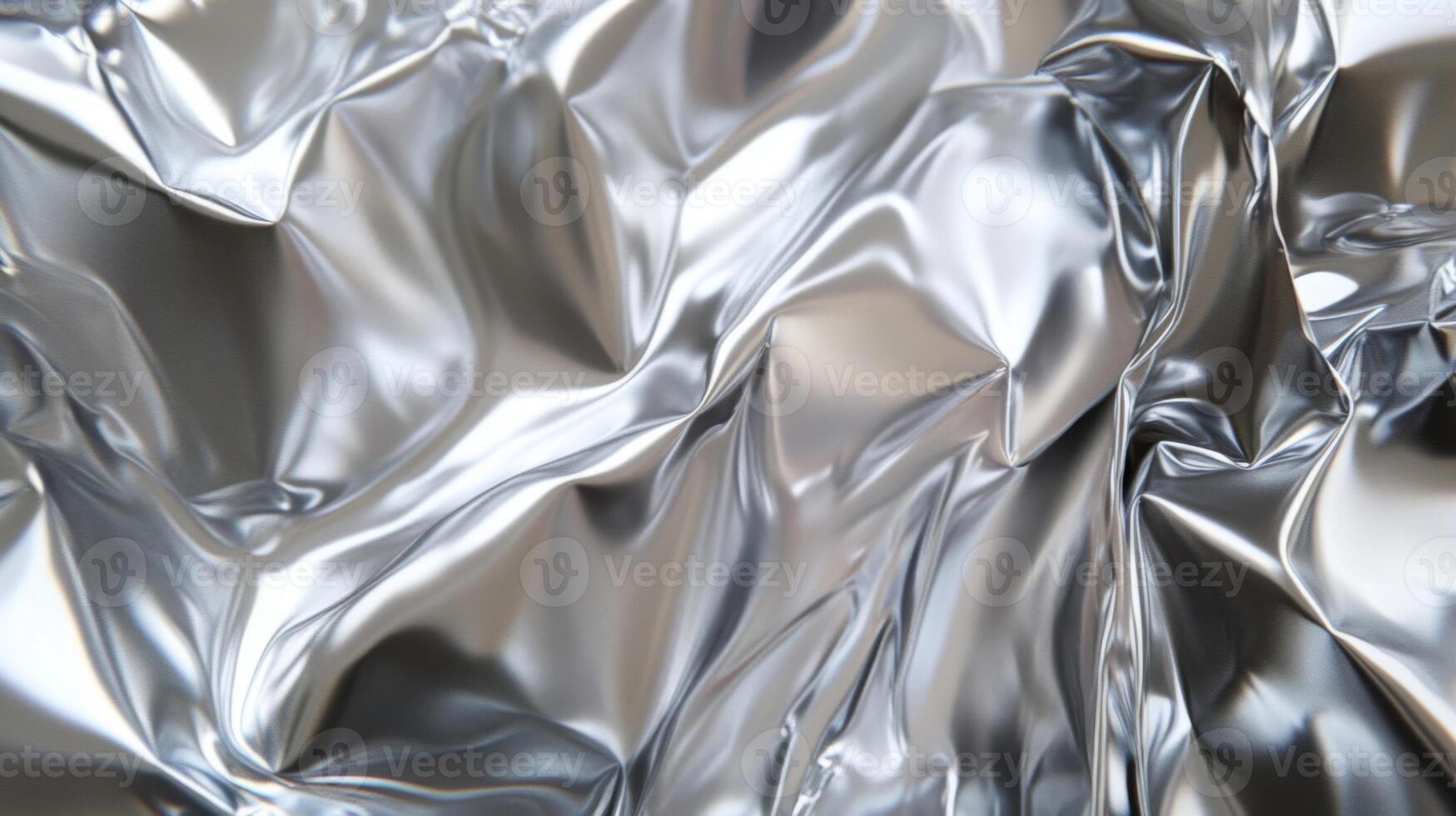 Abstract Wrinkled Silver Foil Texture photo