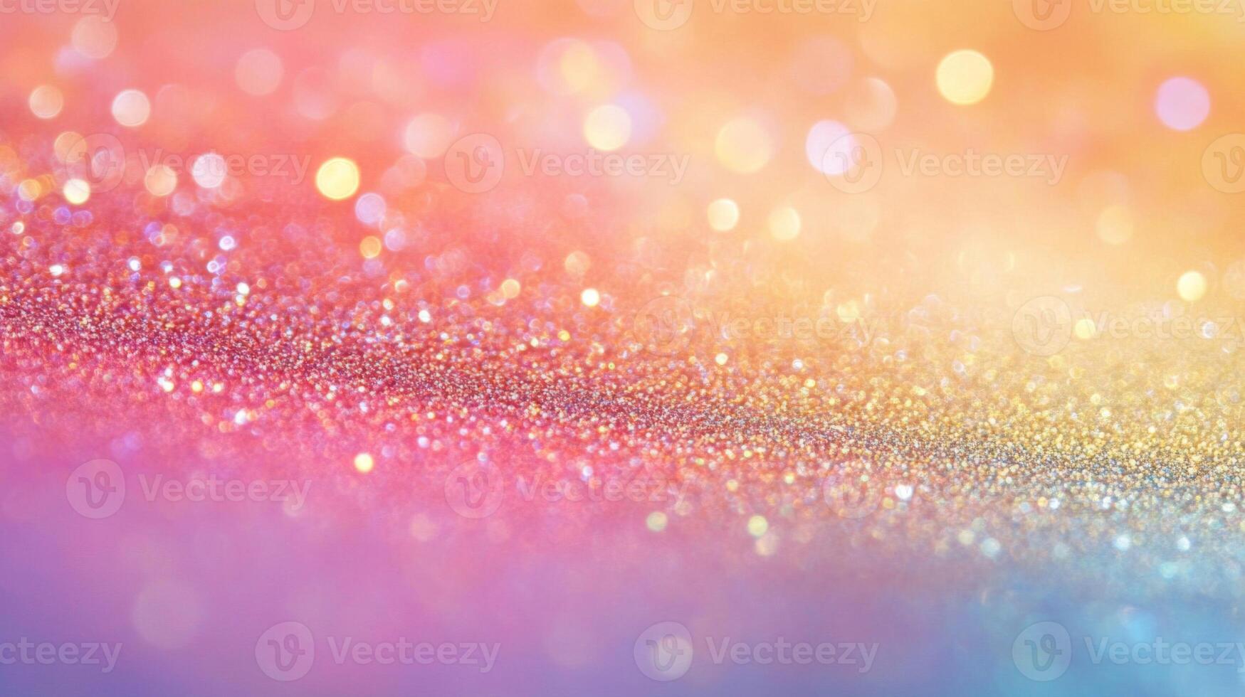 Abstract Glitter Background with a Gradient of Pink, Yellow, and Blue Colors photo