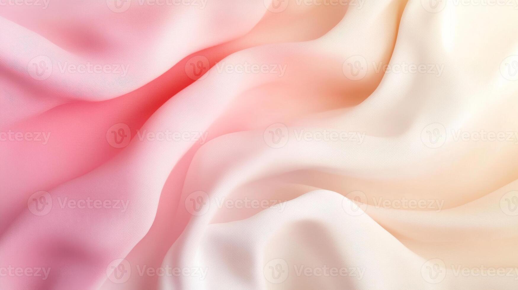 Soft, Draped Fabric with a Pink to White Gradient photo