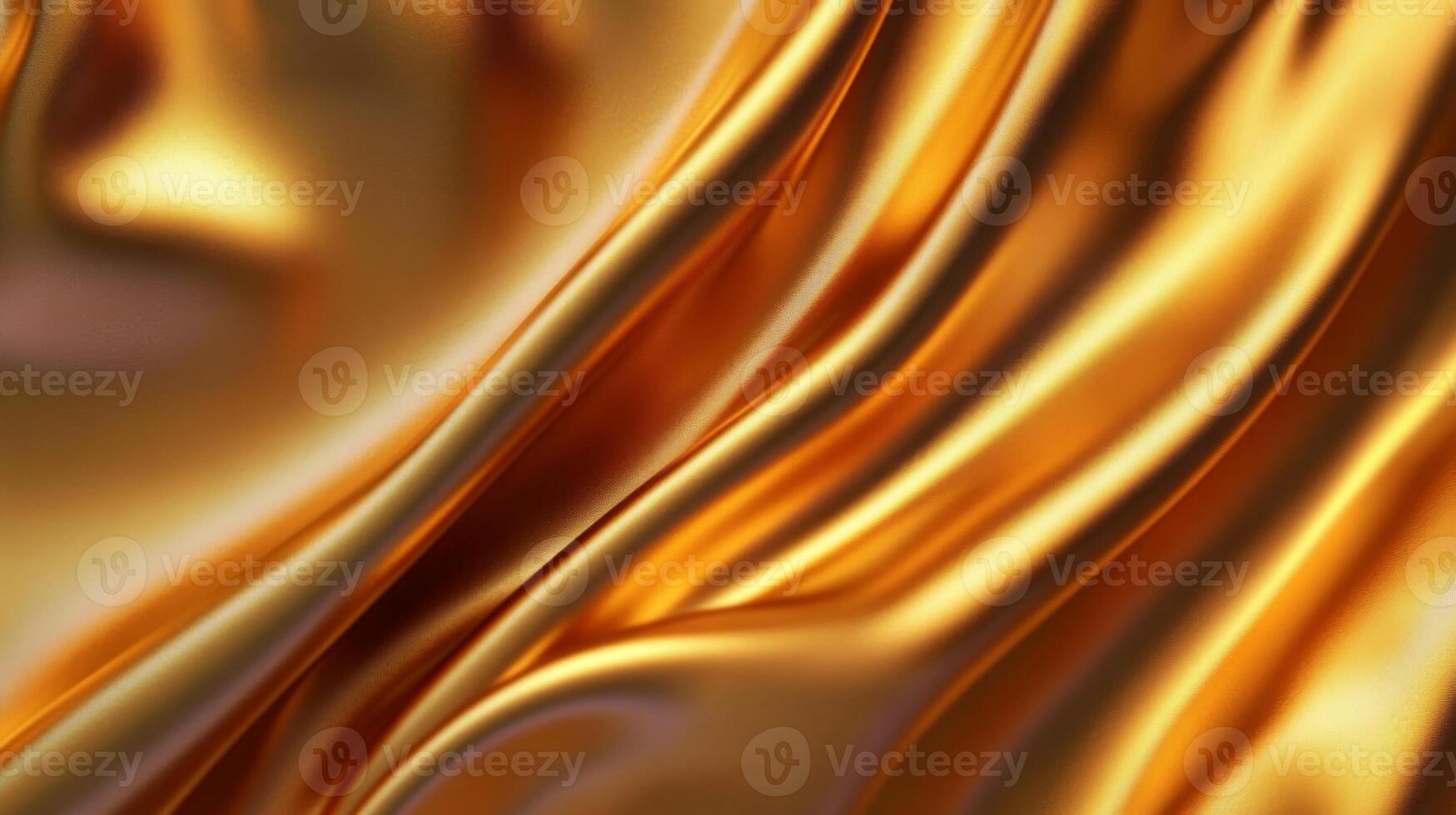 Abstract Golden Fabric with Soft Drapes photo
