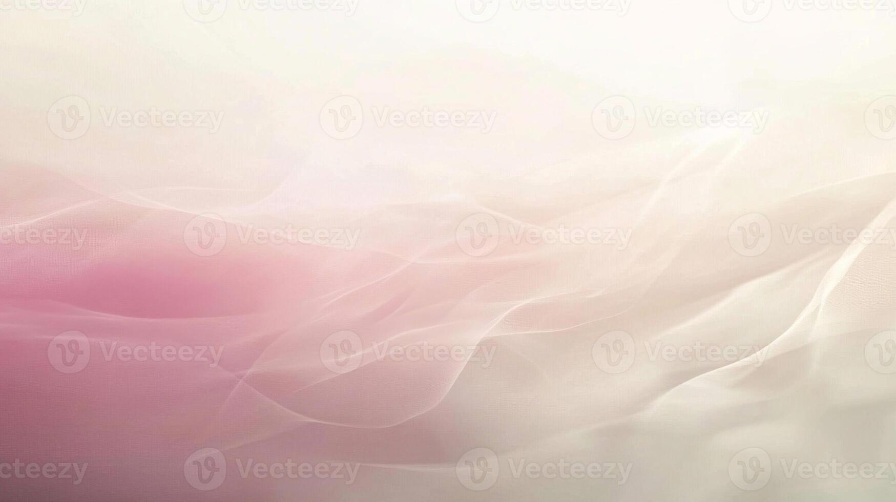 Soft, White and Pink Tulle Fabric with Delicate Texture photo