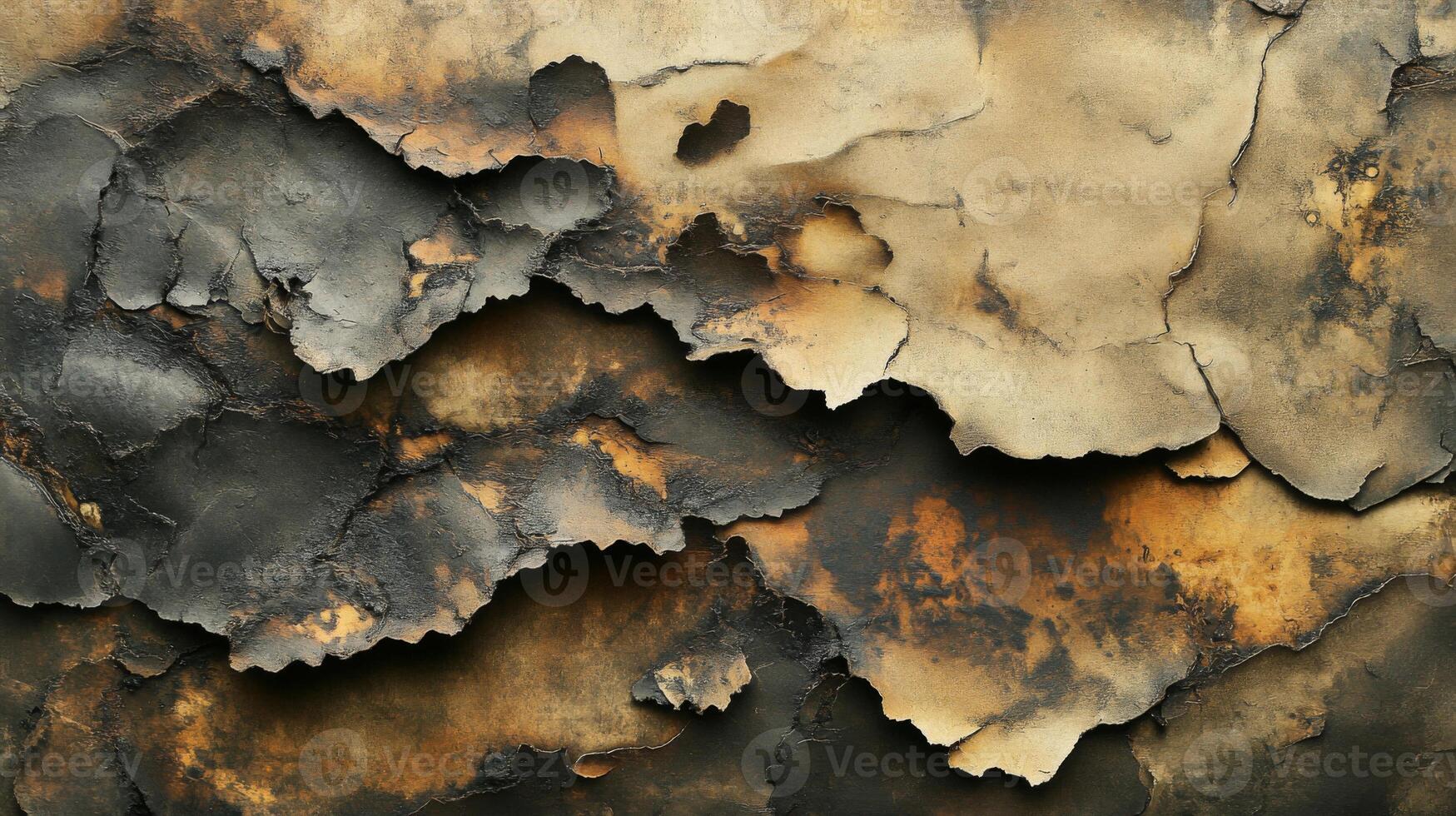 Abstract Texture of Burned and Faded Paper photo