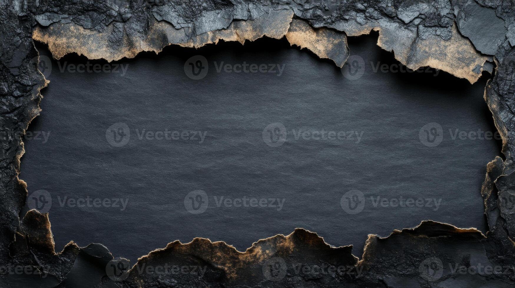 Black Background with Torn Edges photo
