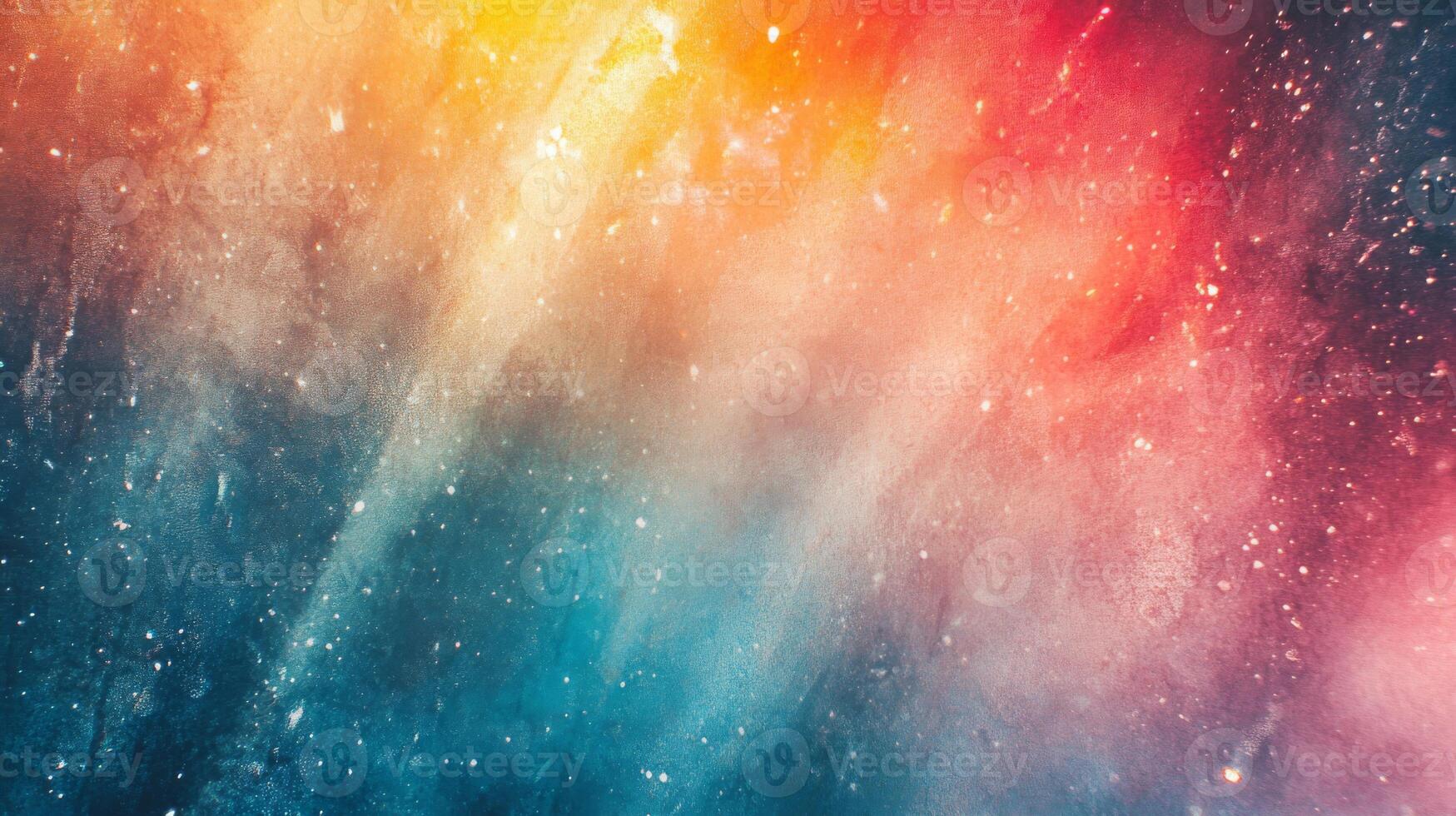 Abstract Cosmic Nebula with Vibrant Hues and Glimmering Dust photo
