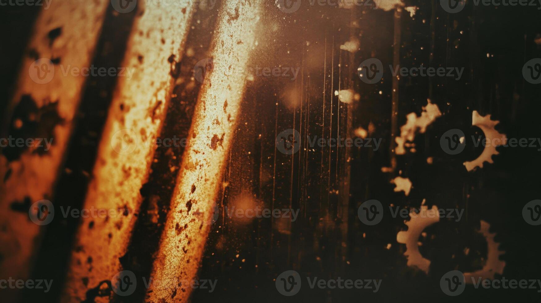 Close-up of Rust and Dust on a Metal Surface photo