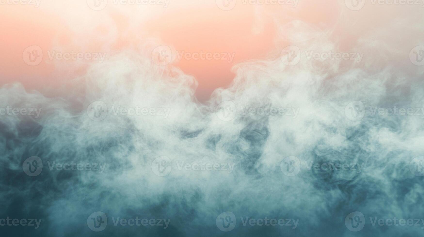 Abstract Smoke Clouds with a Soft Pink and Blue Gradient Background photo