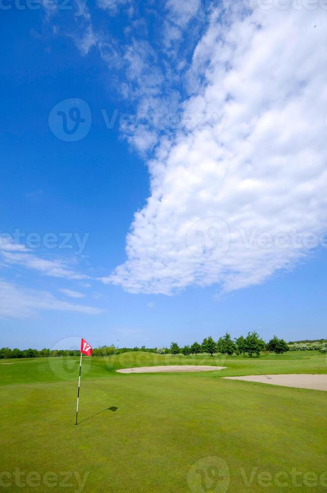 Golf course Taken on a sunny day photo