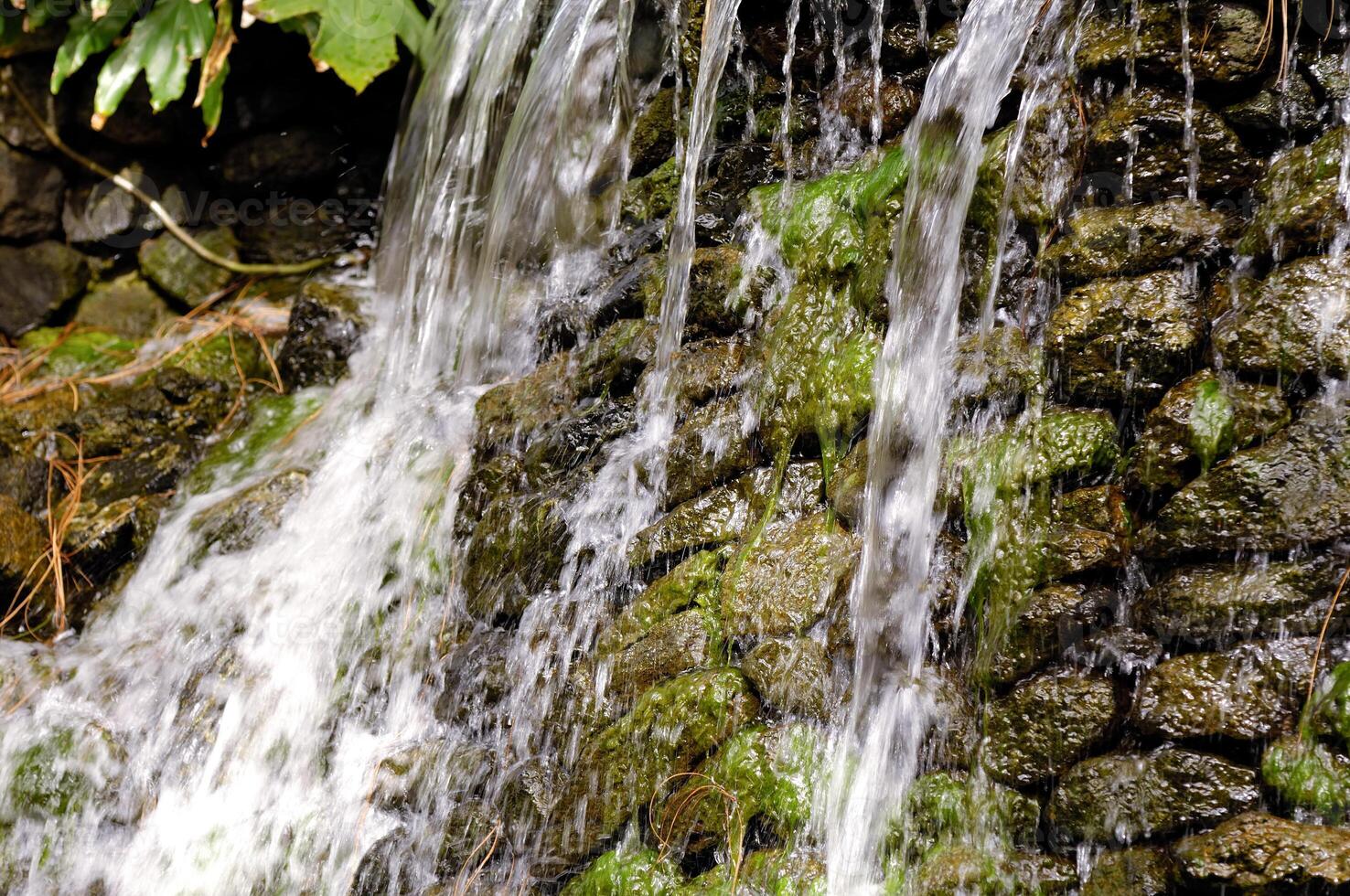a Small waterfall photo