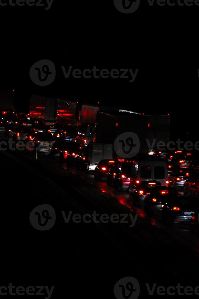 Traffic by night photo