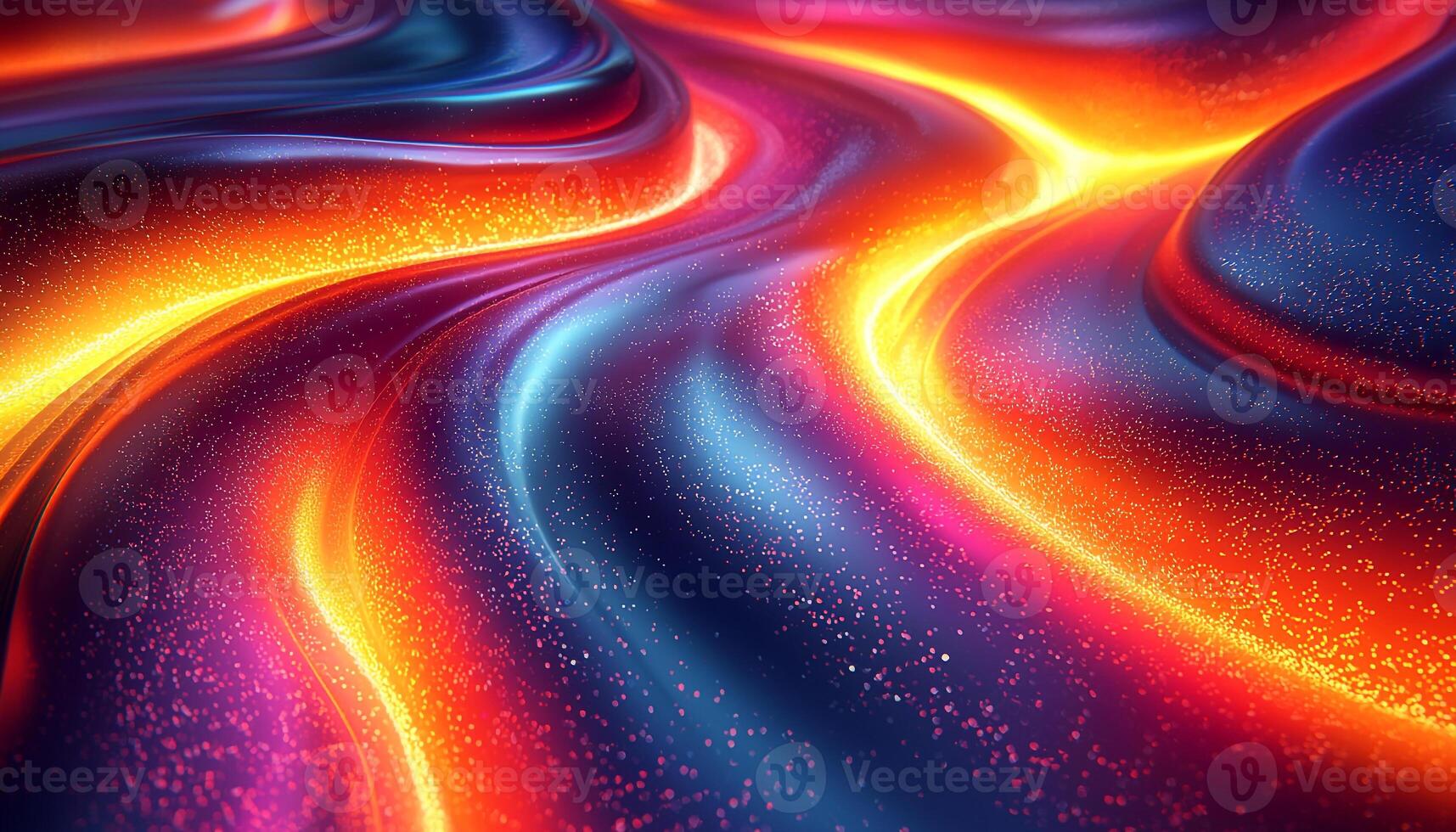 Vibrant colors glowing in futuristic digitally generated image generated by AI photo
