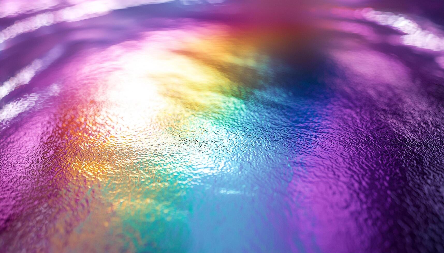 Vibrant colors in nature, liquid purple backdrop, bright water generated by AI photo