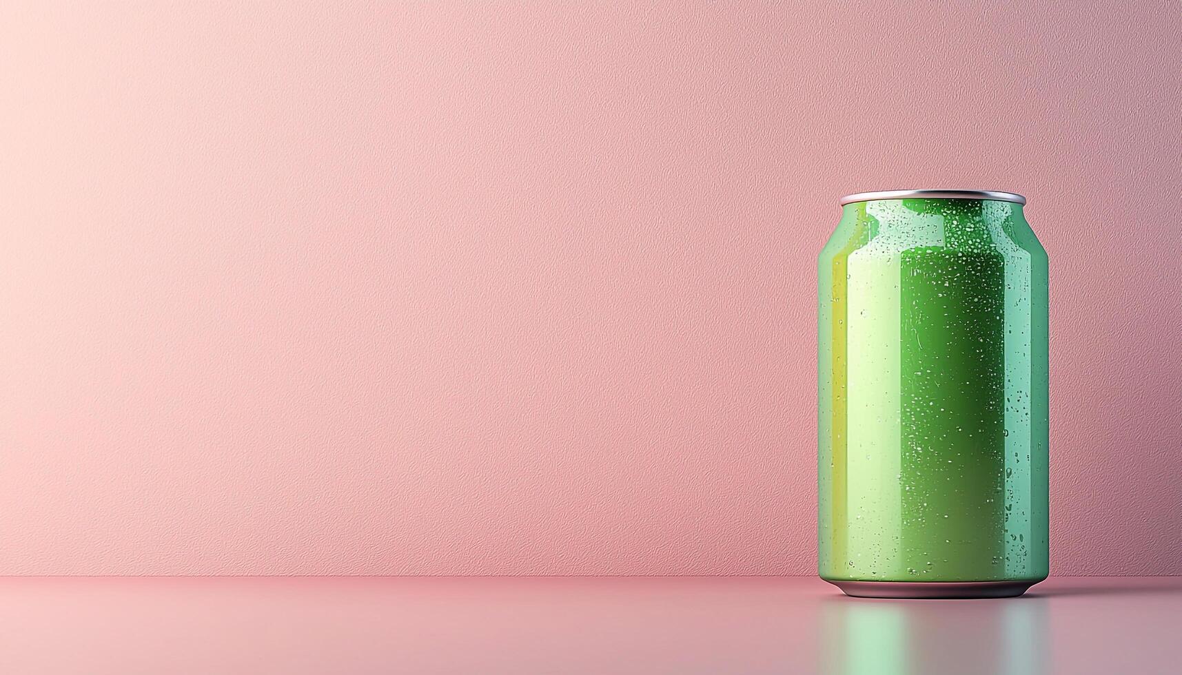 Refreshing soda in a shiny glass bottle container generated by AI photo