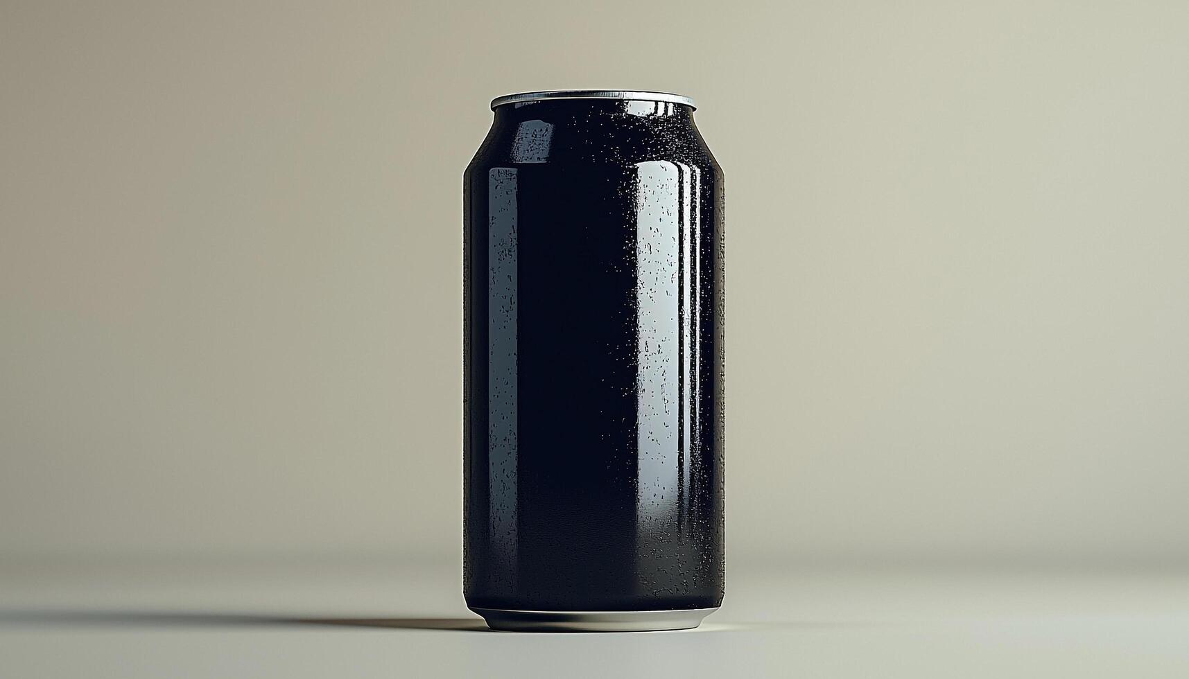 Refreshing soda in metal can, wet with freshness generated by AI photo