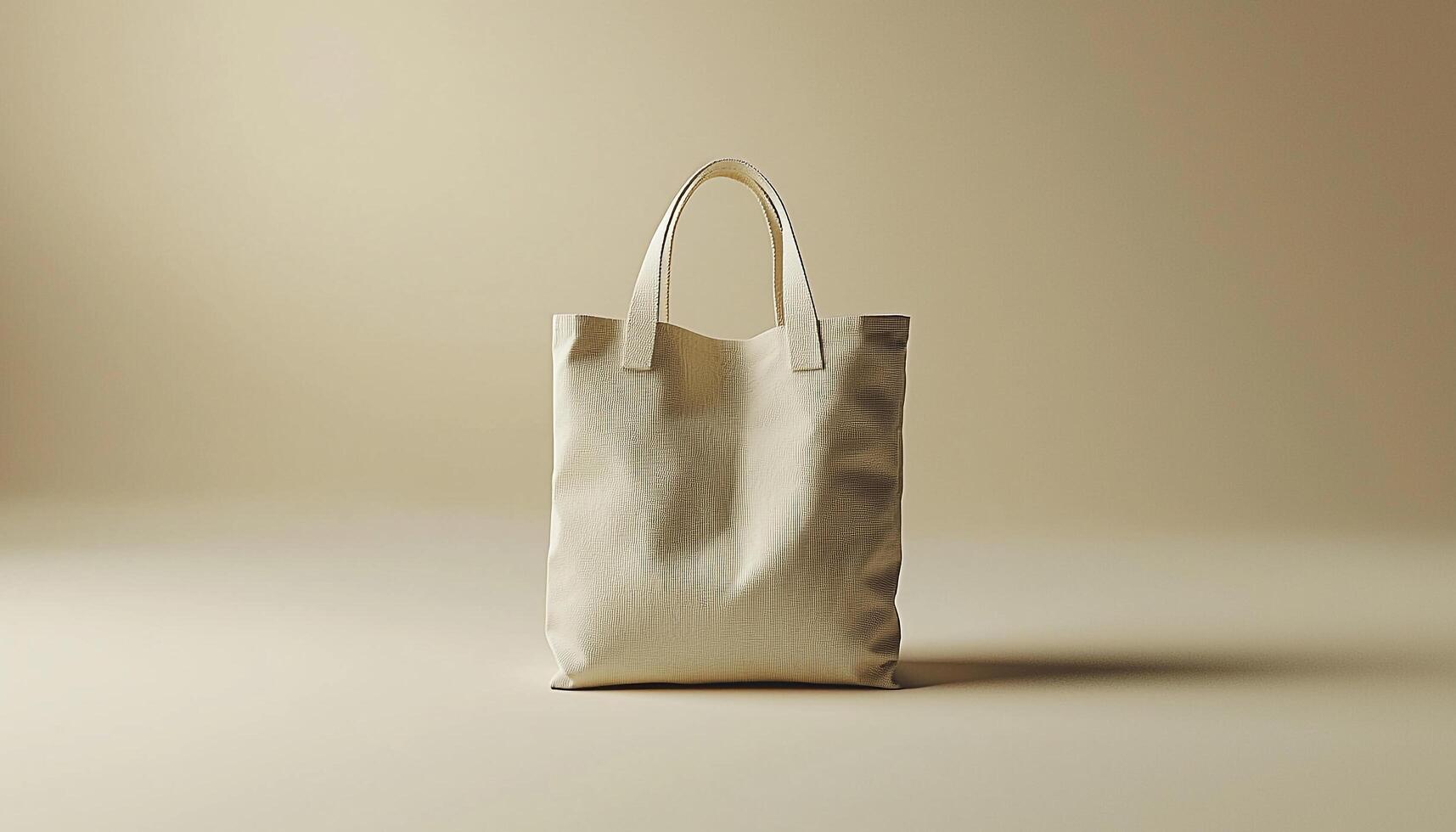 Shopping bag handle carrying fashion gift sack paper generated by AI photo