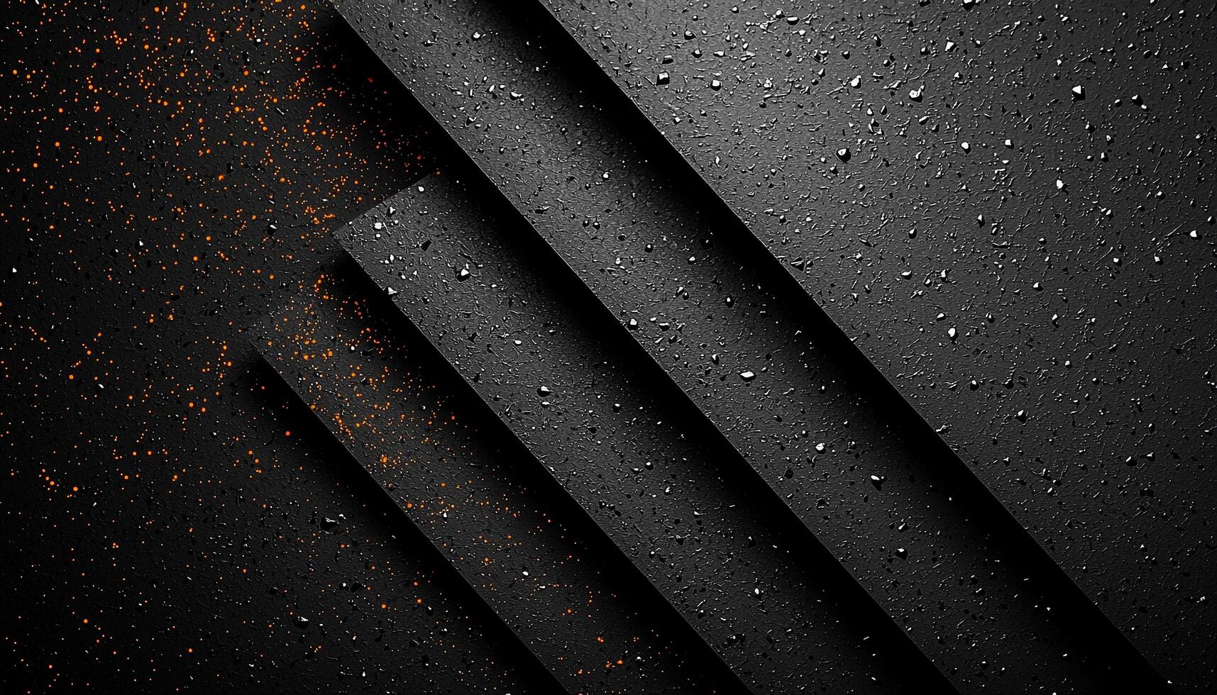 Shiny raindrop on wet metallic backdrop, dark reflection generated by AI photo