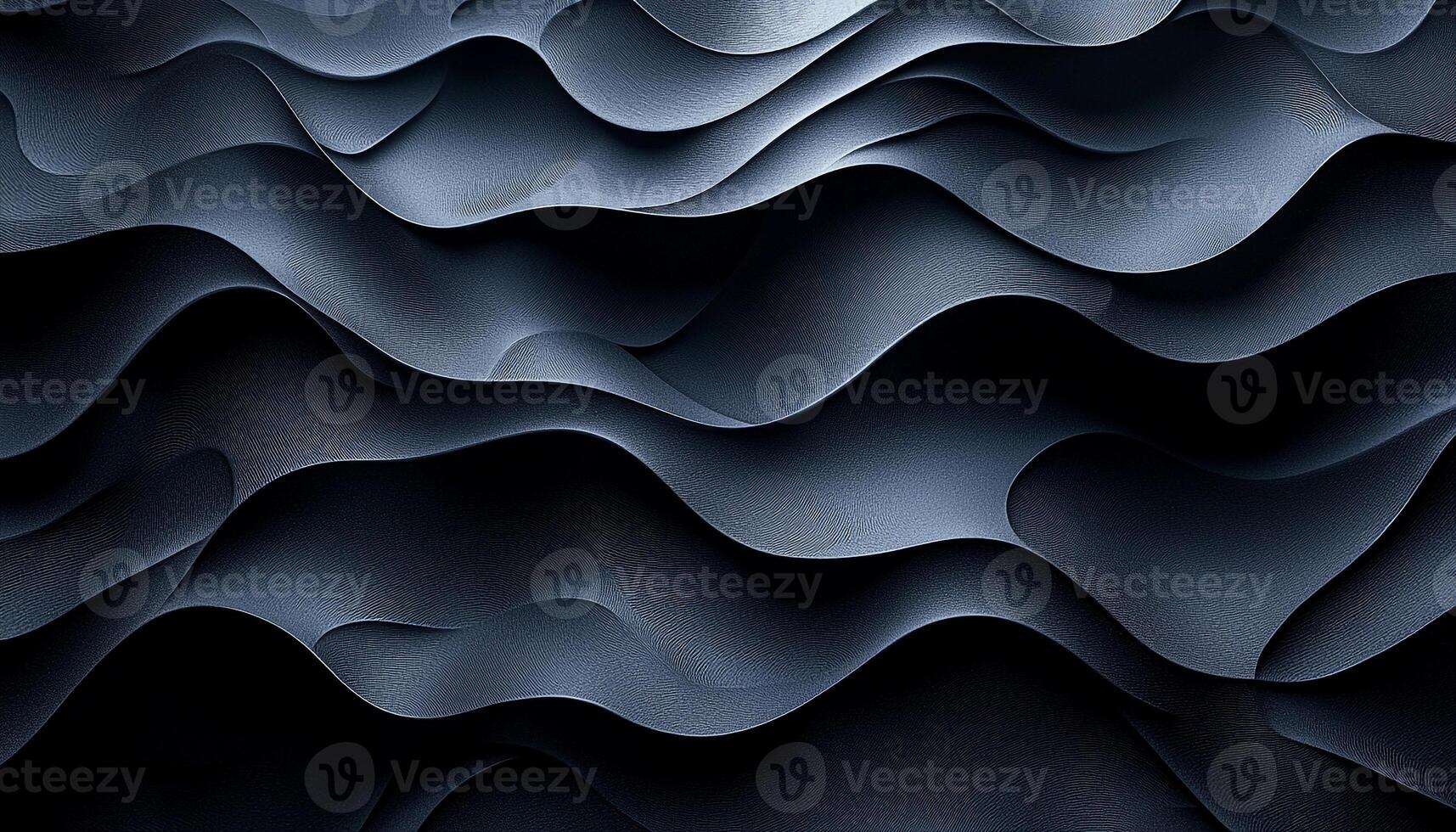 Geometric shape, wave pattern, shiny elegance, dark colors generated by AI photo