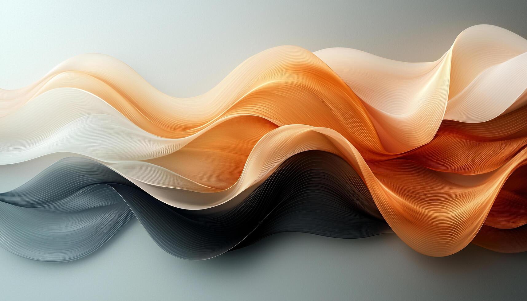 Vibrant colors flowing in futuristic wave pattern motion generated by AI photo