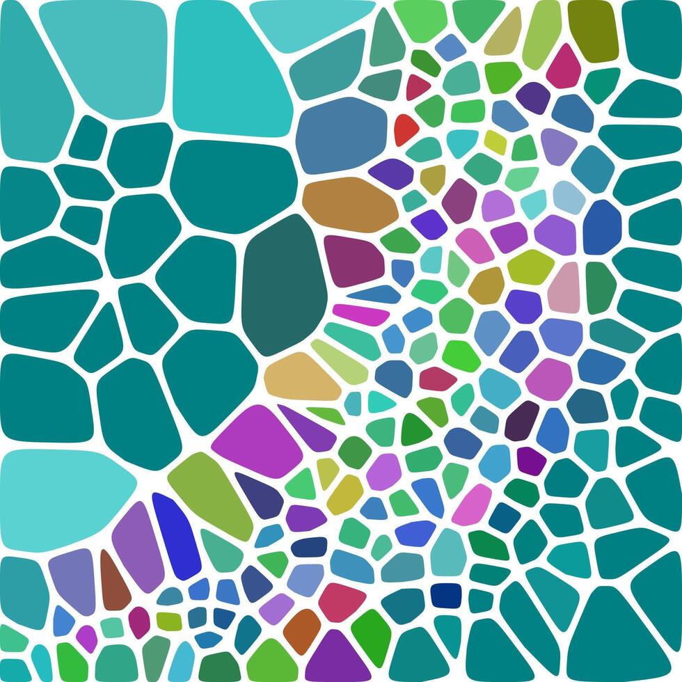 Voronoi art abstract block structure pattern background design vector