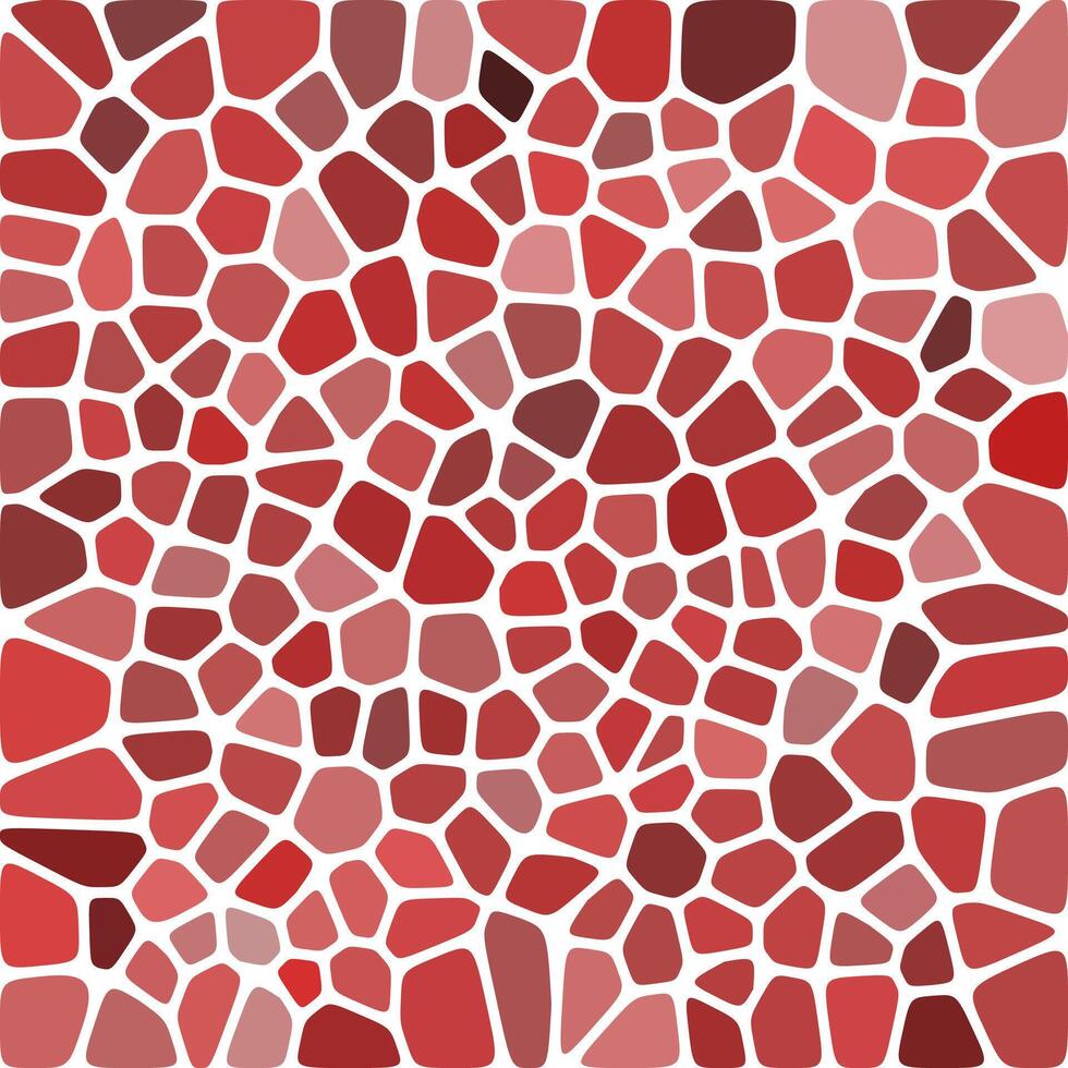Abstract red gradation voronoi pattern texture background vector