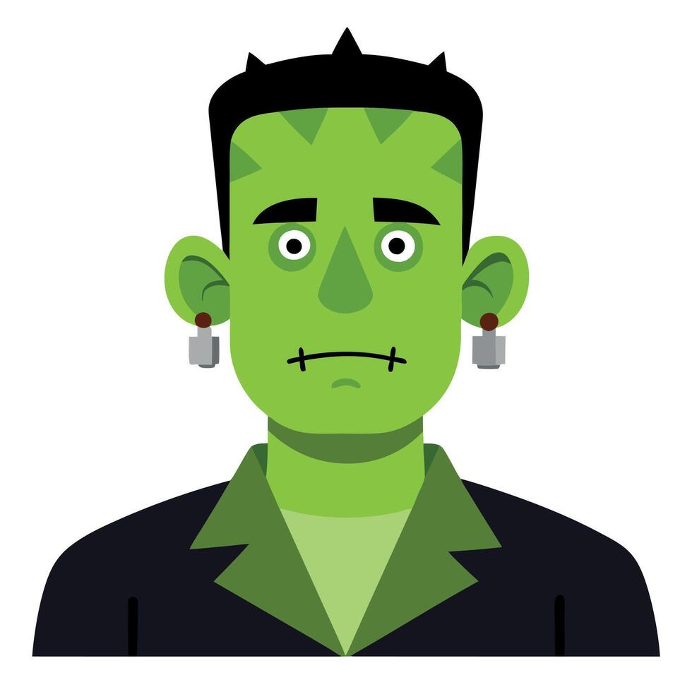 Frankenstein halloween icon illustration vector