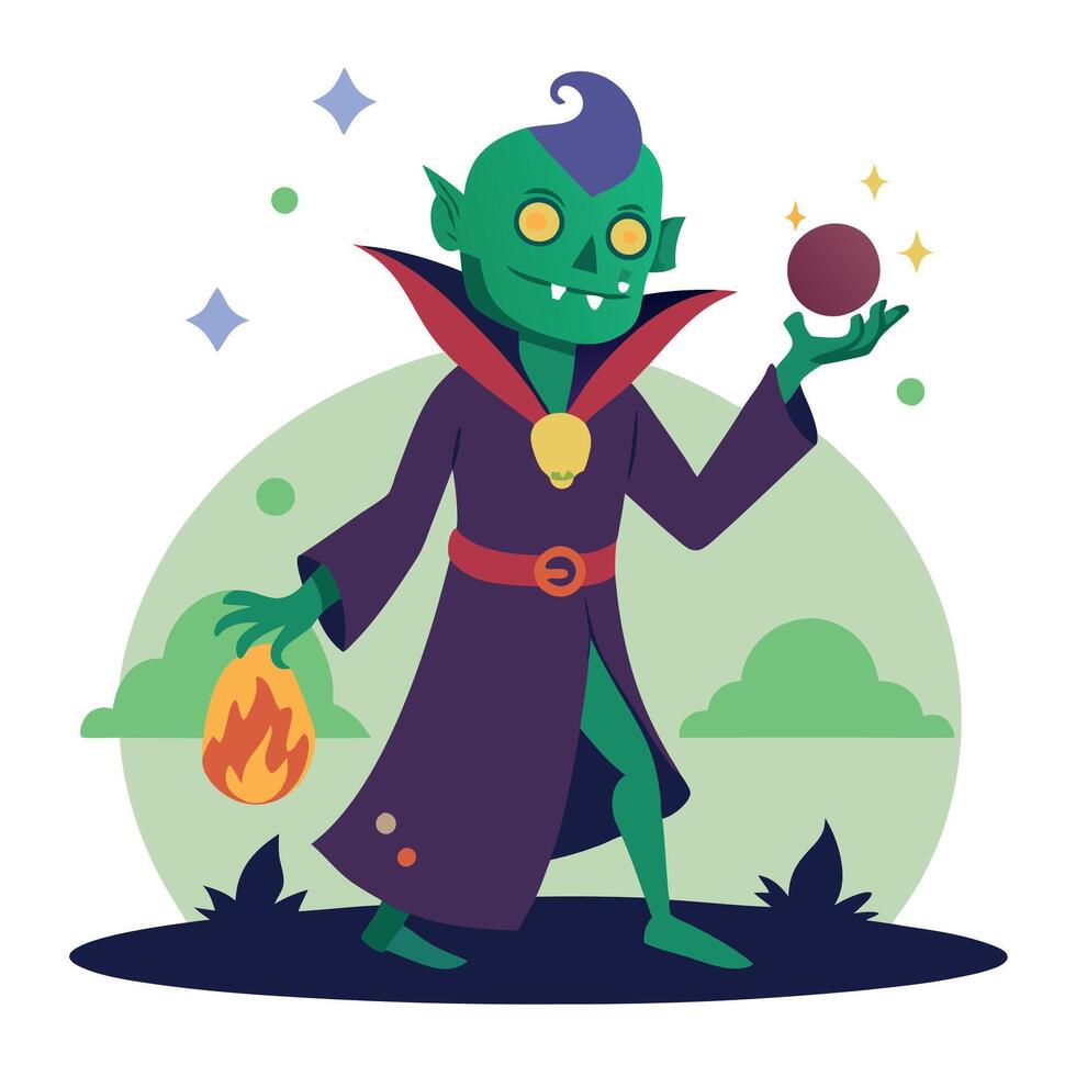 A cartoon character with a ball in his hand vector