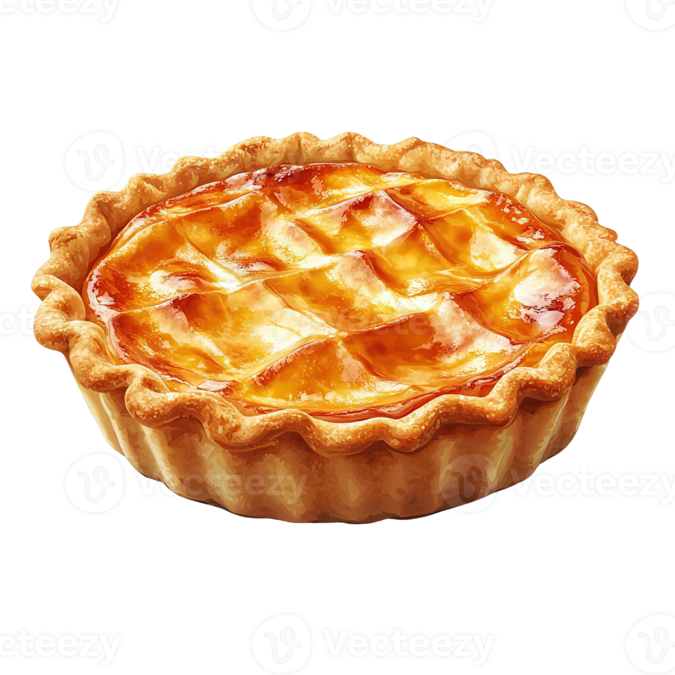 Classic lattice pie with a perfectly browned crust png