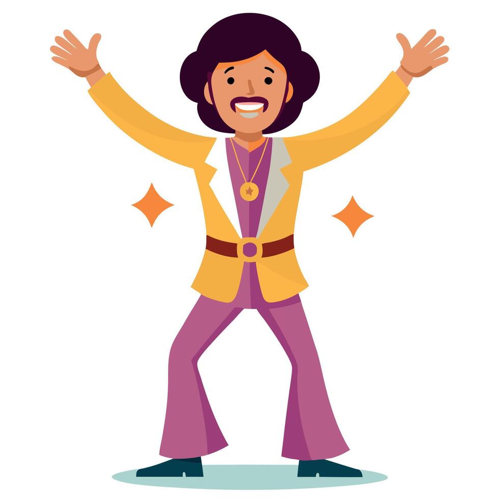 A man in a suit with his arms outstretched vector
