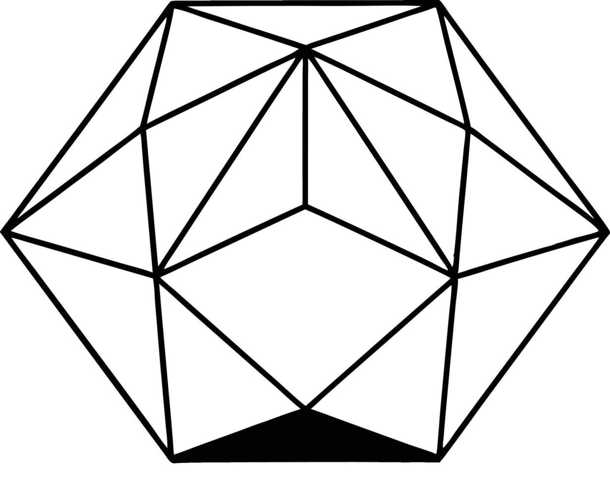 polygon art design vector