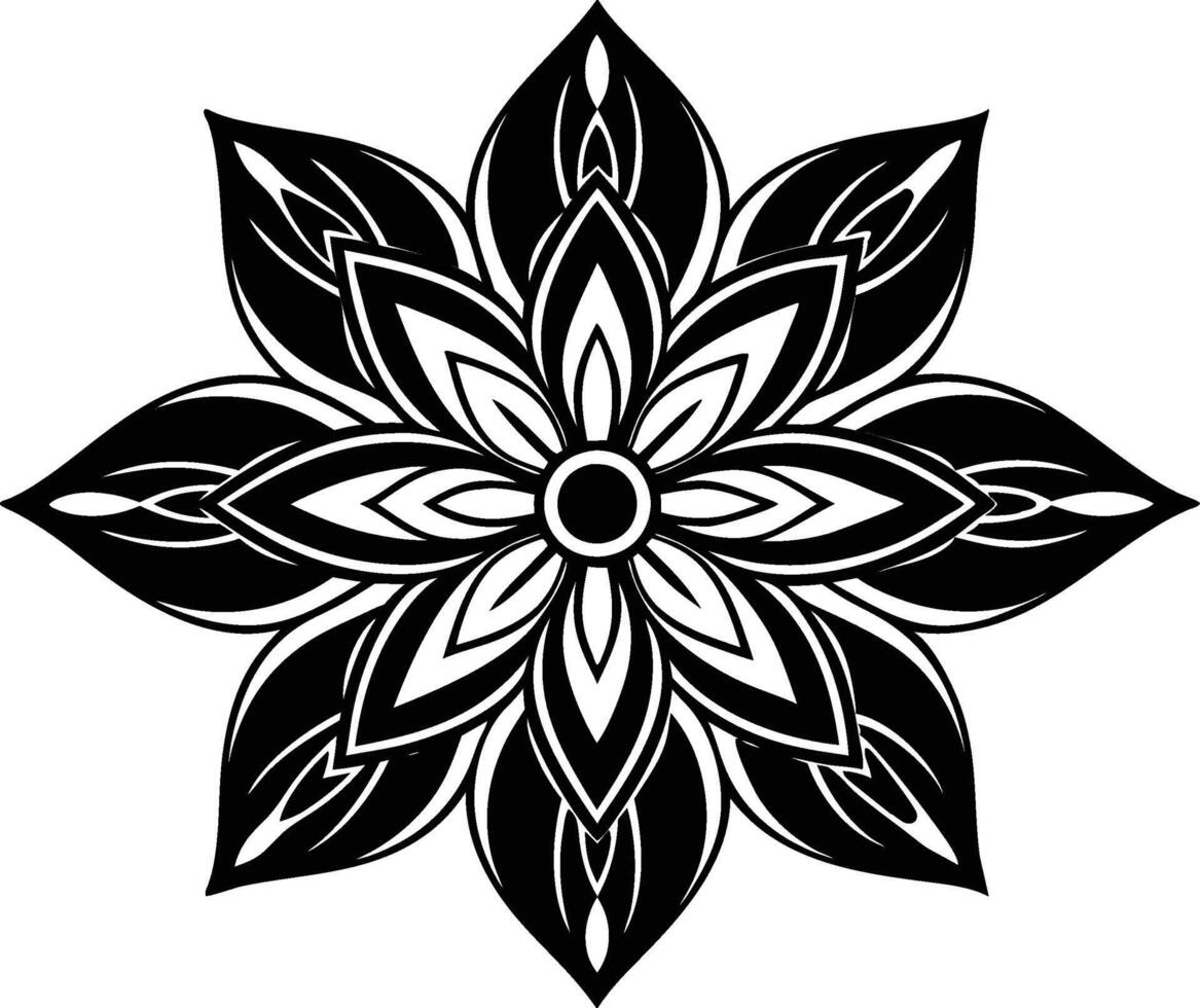 colorfull flower alpona design .eps vector