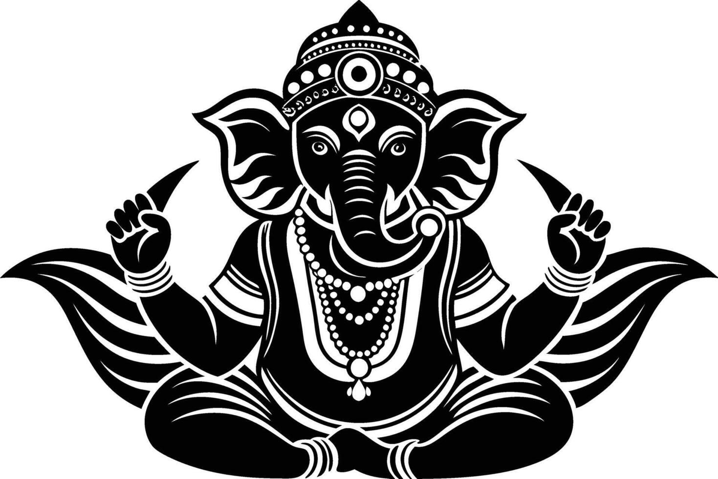 illustration gnash beloved elephant silhouette art. vector