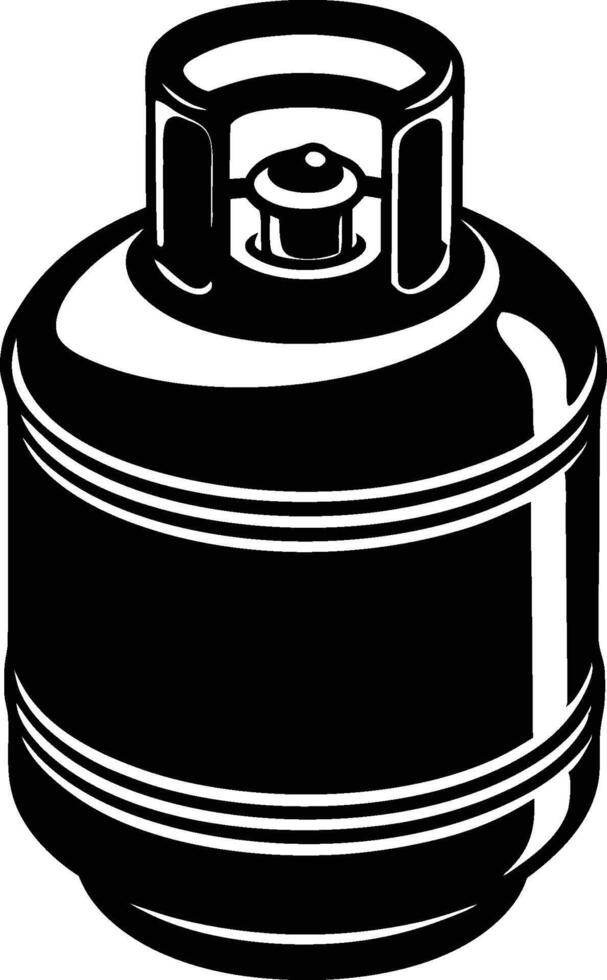 gas cylinder lpg tank icon art. vector