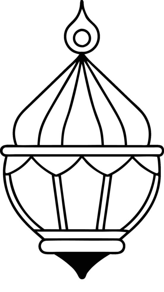 diwali akash kandil art vector