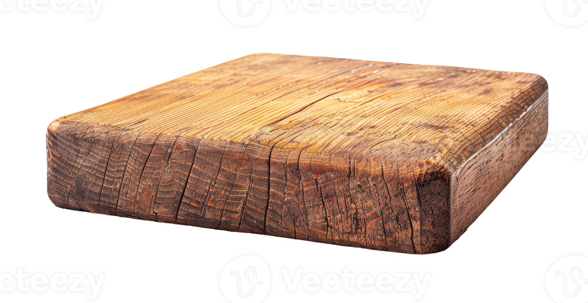 Wooden board isolated on transparent background png