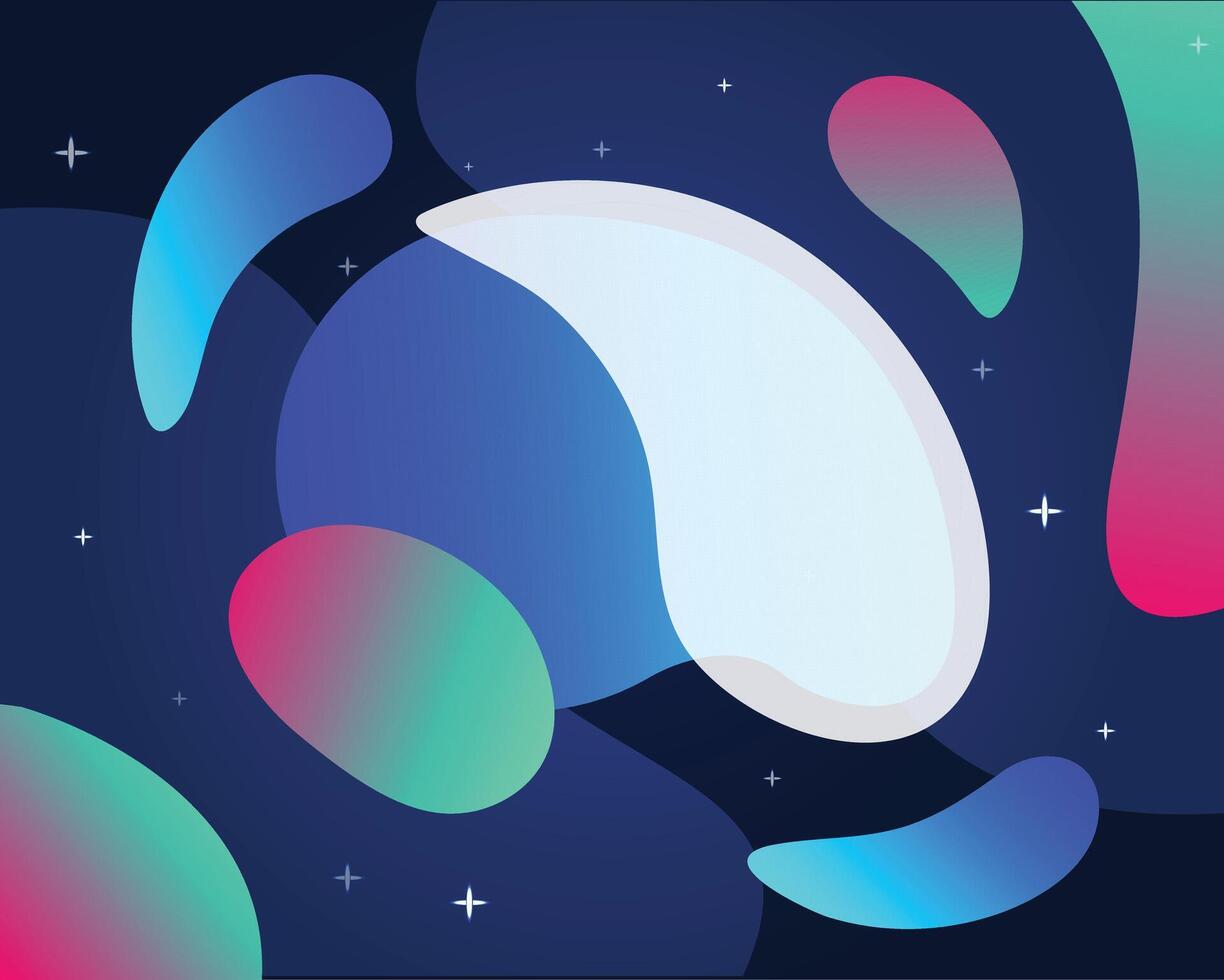 an abstract background with colorful shapes vector