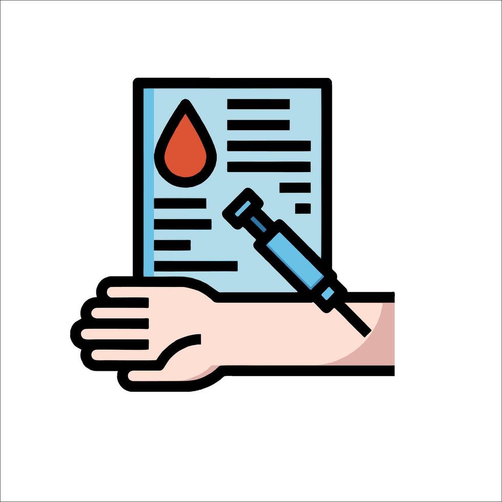 Blood donation icon illustration vector