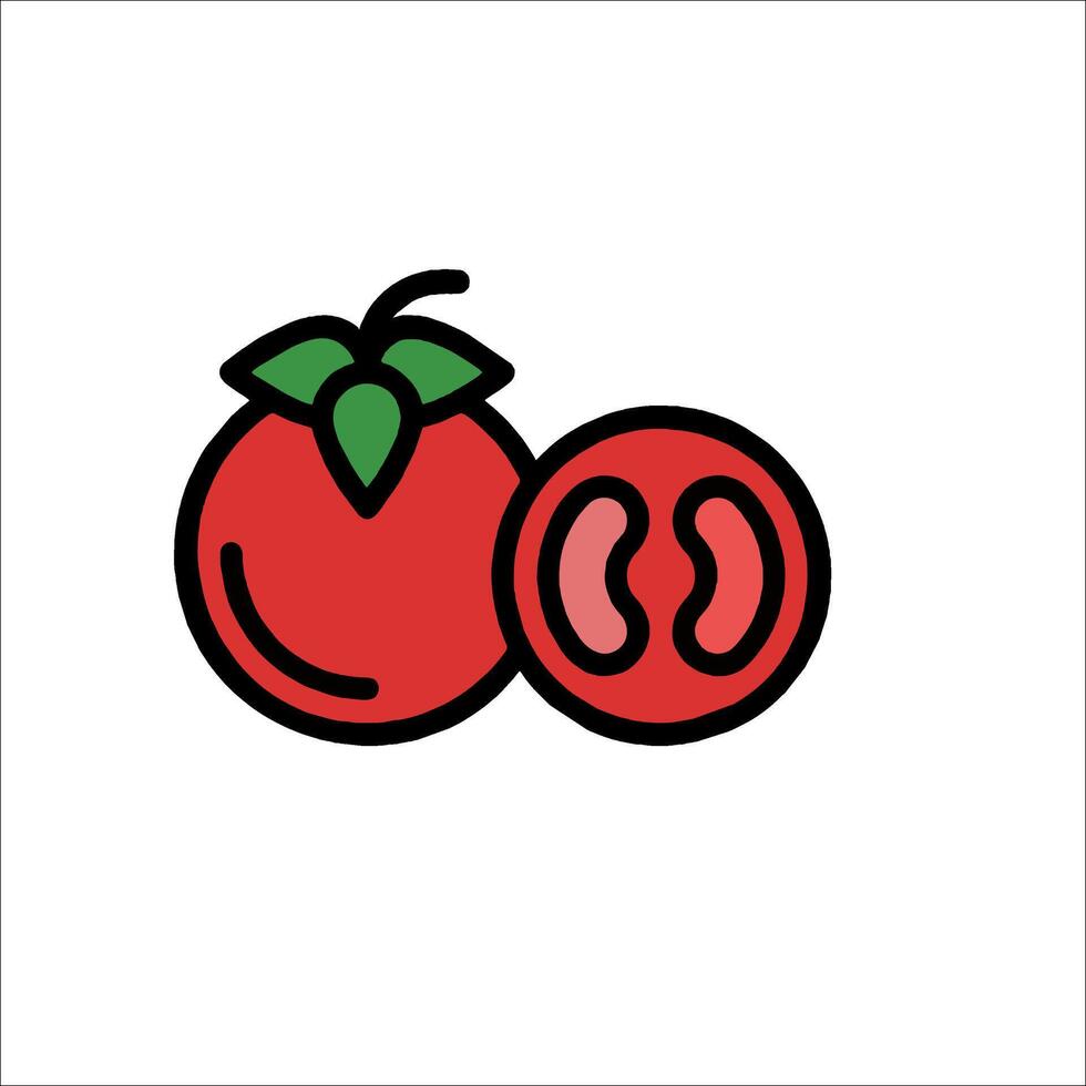 Tomato icon illustration vector