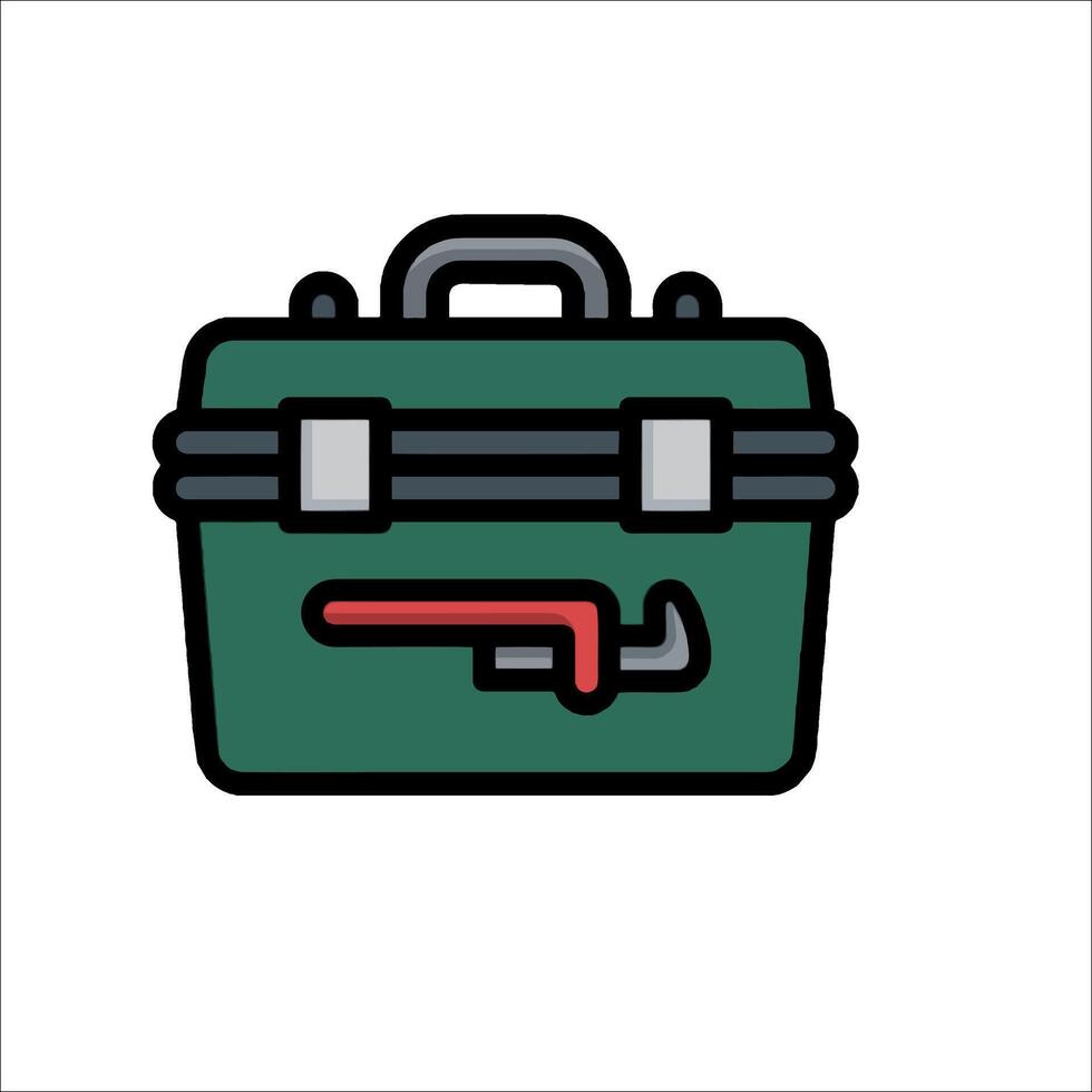 A toolbox icon on a white background vector
